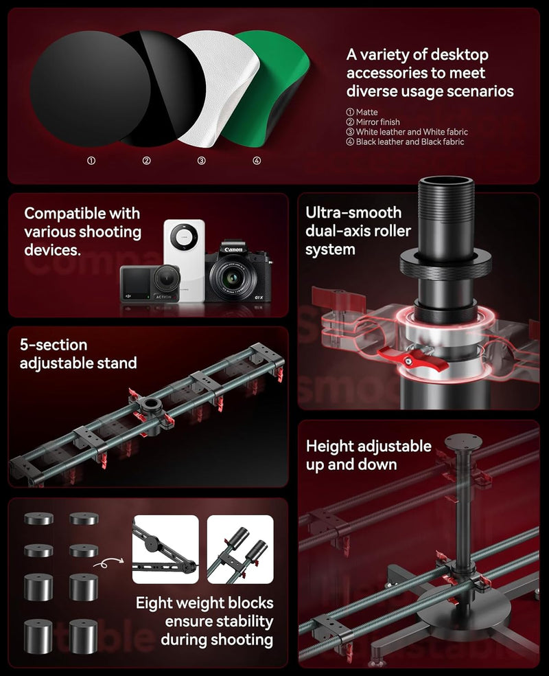 360 Camera Spinning Rotating Platform Rig